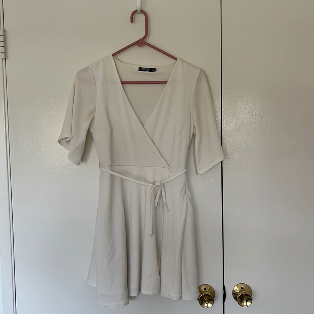 Nasty Gal Mini Wrap Dress - 6